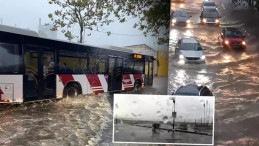 Fırtına İzmir’i Vurdu: Deniz Sokaklara Taştı