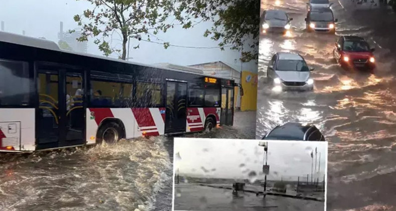 Fırtına İzmir’i Vurdu: Deniz Sokaklara Taştı