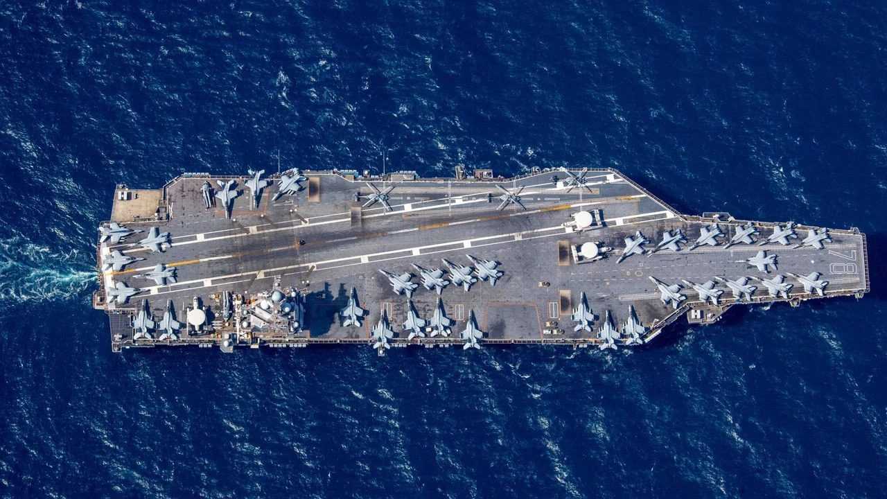USS Gerald R. Ford’da Kriz: Yangın Sonrası Girit’e Sığındı 1 USS Gerald R. Fordda Kriz Yangin Sonrasi Girite Sigindi 2
