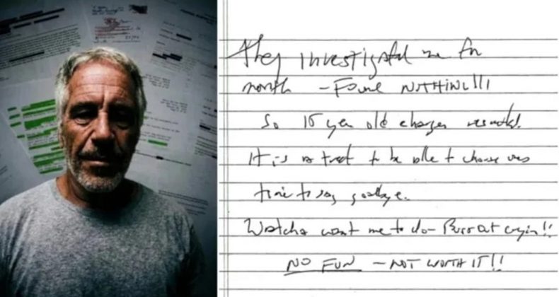 Epstein’in Hücresinden Çıkan Not ABD Gündemini Sarstı