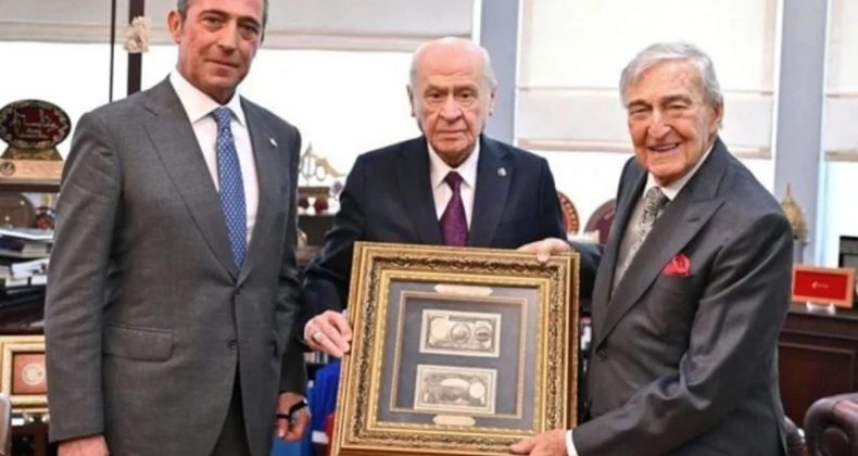 Koç’tan Bahçeli’ye Tarihî Bozkurtlu Hediye